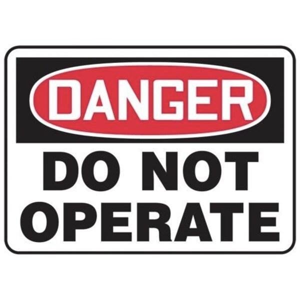 Accuform OSHA DANGER SAFETY SIGN DO NOT MEQM195VP MEQM195VP - main